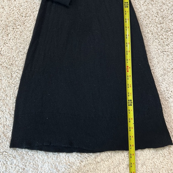 PATAGONIA M Rios style lambs wool blend sweater dress in black and white - Picture 7 of 8